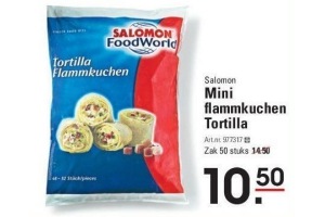 mini flammkuchen tortilla