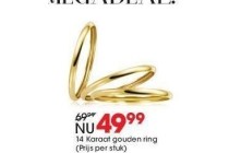 14 karaat gouden ring