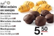 mini eclairs en soesjes