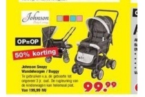 kinderwagen babycare johnson snopy black grey