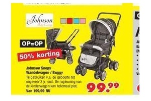 kinderwagen babycare johnson snopy black grey