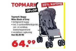 topmark buggy mika black of grey