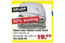 nature clean dekbed junior enkel