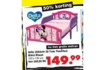 delta children 3d twin tienerbed minni mouse