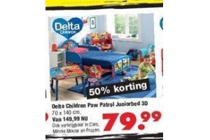 delta children paw patrol juniorbed 3d