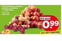 plus abrikozen pruimen perziken nectarines of bosperziken