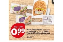plus turks brood pak 1 2 stuks of ciabatta per stuk of plus moment rustiek stokbrood