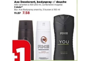 axe deodorant bodyspray of douche