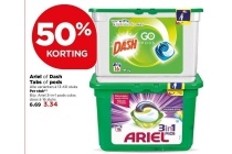 ariel of dash tabs of pods