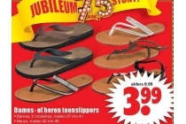 dames of heren teenslippers