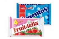mentos of fruit tella