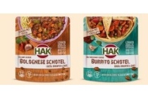 hak maaltijdschotel in zak
