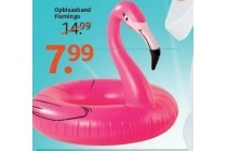 opblaasband flamingo