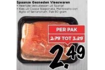 spaanse gesneden vleeswaren