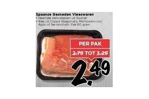 spaanse gesneden vleeswaren