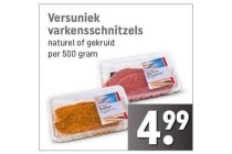 versuniek varkensschnitzels