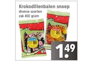 krokodillenbalen snoep