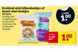 kruidvat mini billendoekjes of knoei doei doekjes