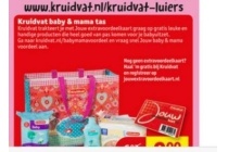 kruidvat baby nu met gratis mama tas