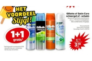 gillette of satin care scheergel of schuim