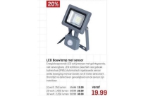 led bouwlamp met sensor