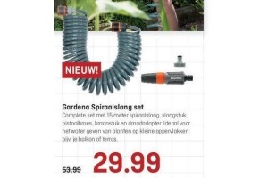 Dapperheid Bermad Bedenk Gardena Spiraalslang set €29,99 - Beste.nl