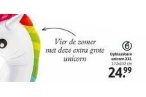 opblaasbare unicorn xxl nu eur24 99 per stuk