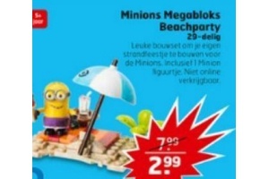 minions megabloks beachparty