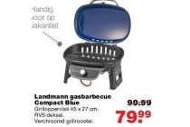 landmann gasbarbecue compact blue