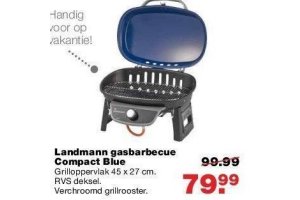 landmann gasbarbecue compact blue