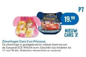 zitverhoger cars 3 en princess