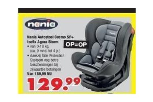 nania autostoel cosmo sp isofix agora storm