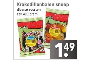 krokodillenbalen snoep