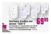 smartwares draadloze mini alarmset