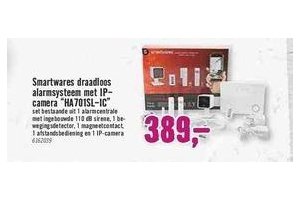 smartwares draadloos alarmsysteem met ip camera