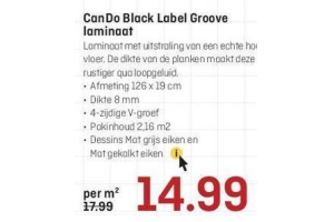 cando black label goove laminaat