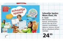 schooltje spelen maan roos vis