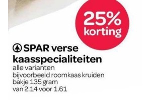 spar verse kaasspecialiteiten