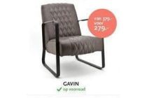 feelings gavin fauteuil bruin