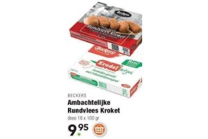 beckers ambachtelijke rundvlees kroketten