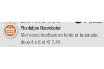 picoletjes roomboter nu eur7 45 per doos