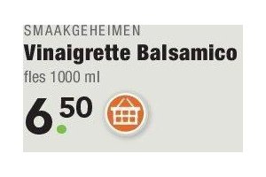 smaakgeheimen vinaigrette balsamico nu eur6 50 per fles