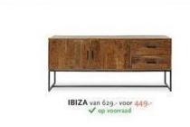 ibiza dressoir bruin