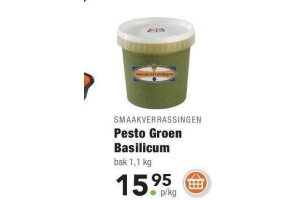 smaakverrassingen pesto groen basilicum nu eur15 95 per kilo