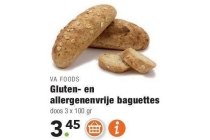 glutten en allergenenvrije baguettes