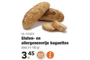 glutten en allergenenvrije baguettes