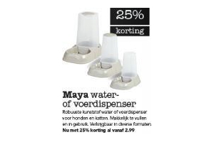 maya water of voerdispenser