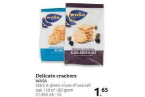 delicate crackers wasa