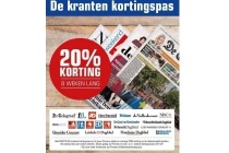 de kranten kortingspas