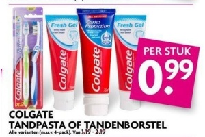 colgate tandpasta of tandenborstel